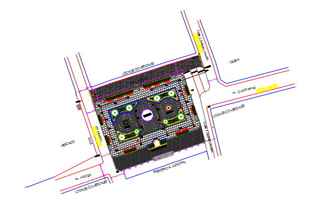 Layout plan detail dwg file