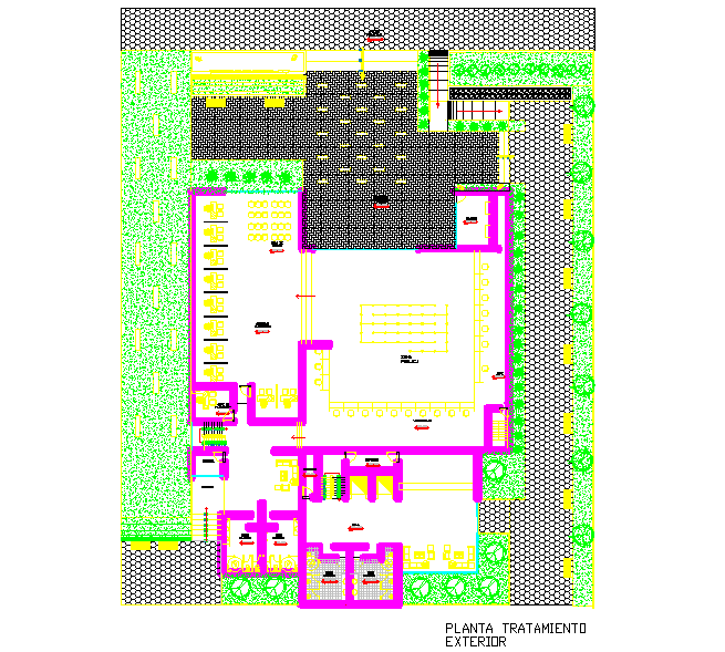 Layout plan of a bank dwg file