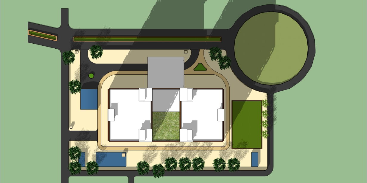 Layout plan of a office dwg file