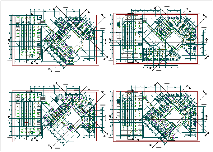 Layout plan of a office dwg file