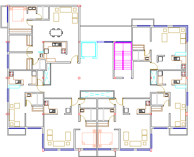 Layout plan of a office dwg file