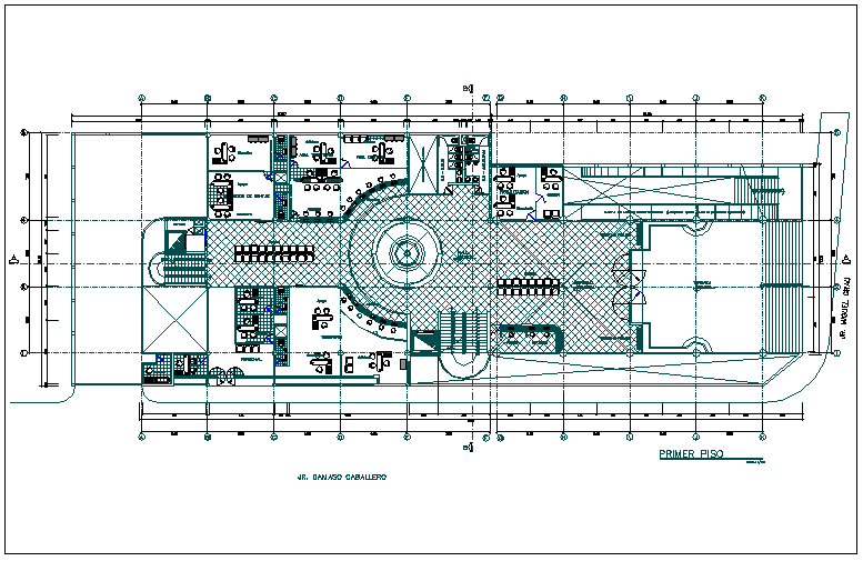 Layout plan of a office dwg file