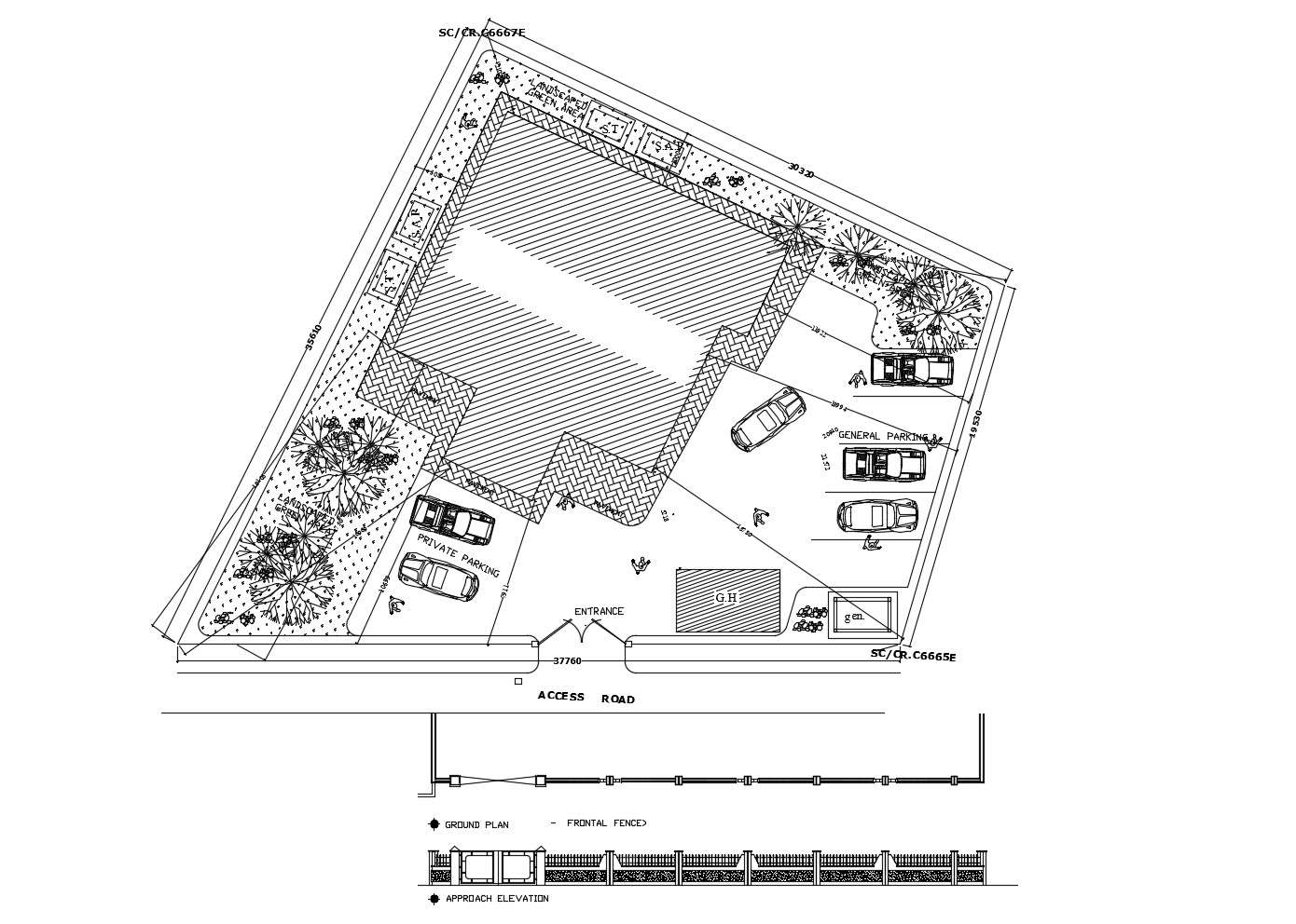 Architecture House In AutoCAD File