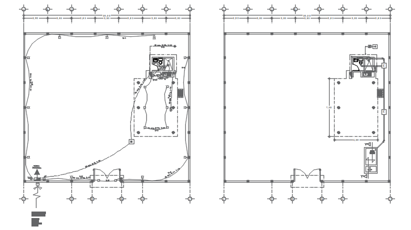 Layout planning detail dwg file