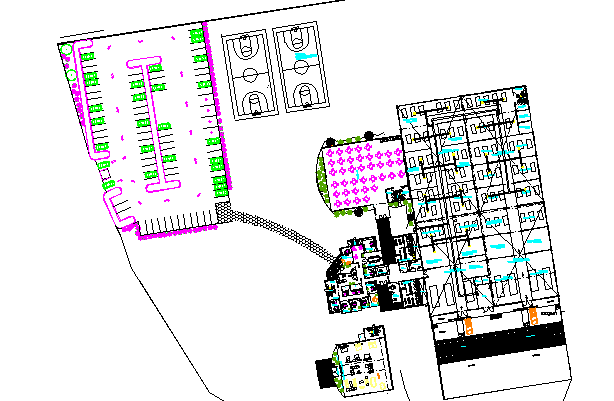 Layout plot Furniture industry plan detail dwg file