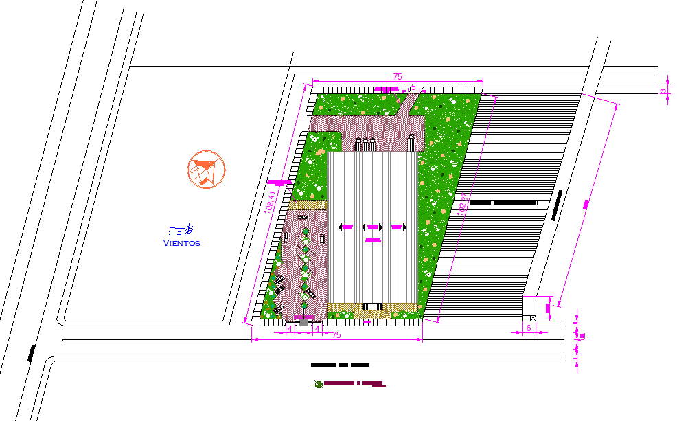 Layout plot market dwg file