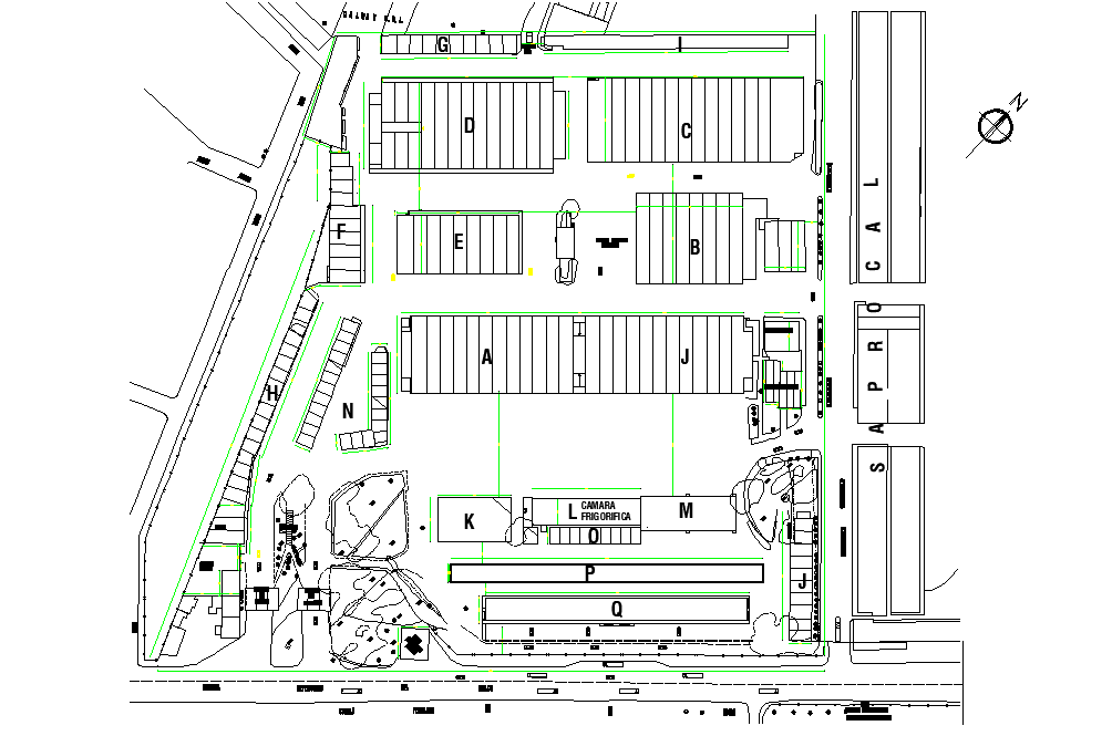 Layout plot plan detail dwg file