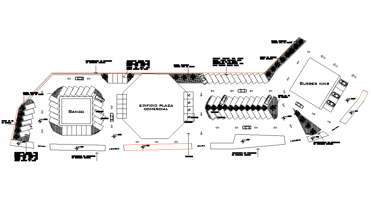 Layout pot parking plan detail