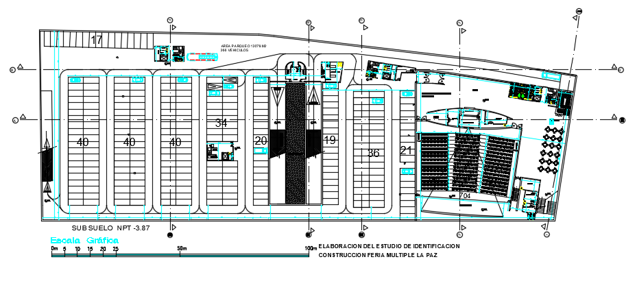 Layout working plan detail dwg file