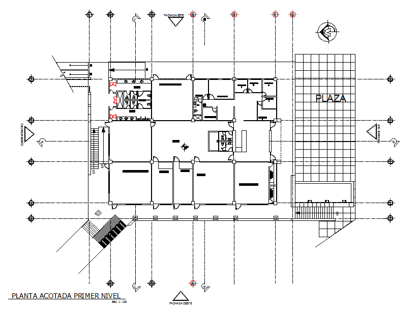 Layout working plan detail dwg file
