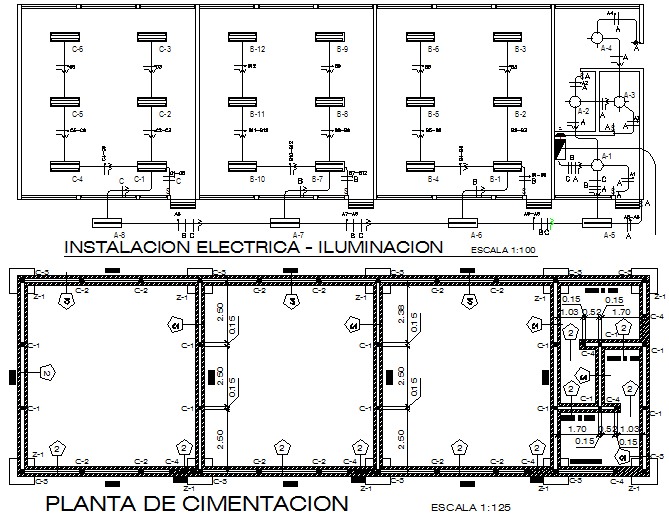 Level and plan detail dwg file