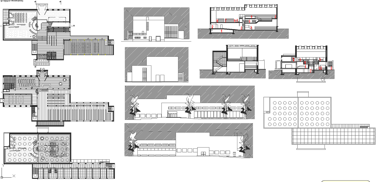 Library Architecture projects detail and design 