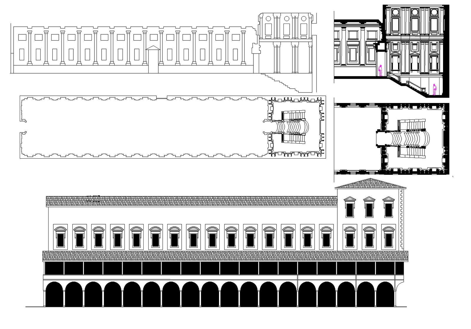 Library plan dwg file