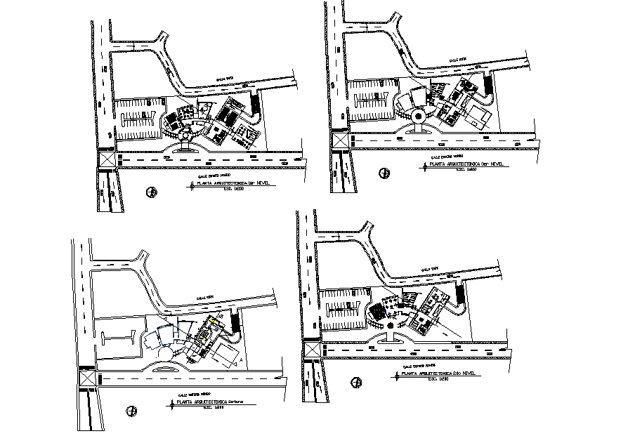 Library planning detail dwg file