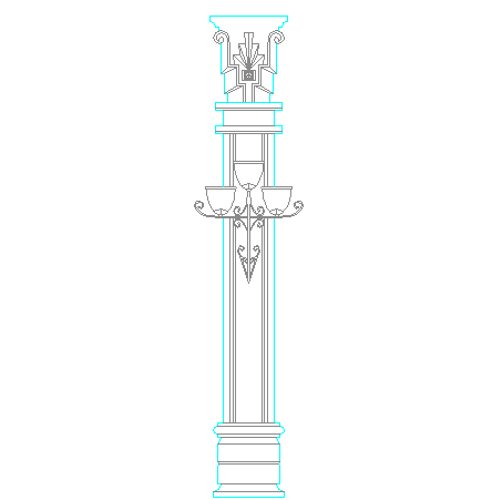 Pillar Design Free CAD Blocks Download