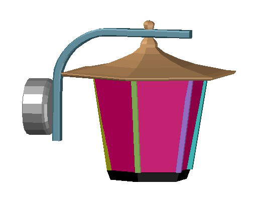 Lighting Lamp 3d Model Free Download DWG File