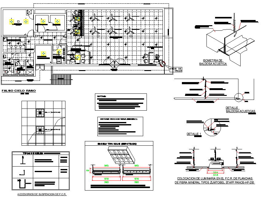 Lighting plan detail dwg file