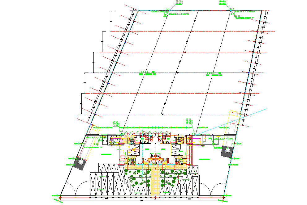 Lighting rod connection installation plan detail dwg file