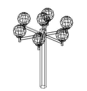 Lights lamp detailing dwg file
