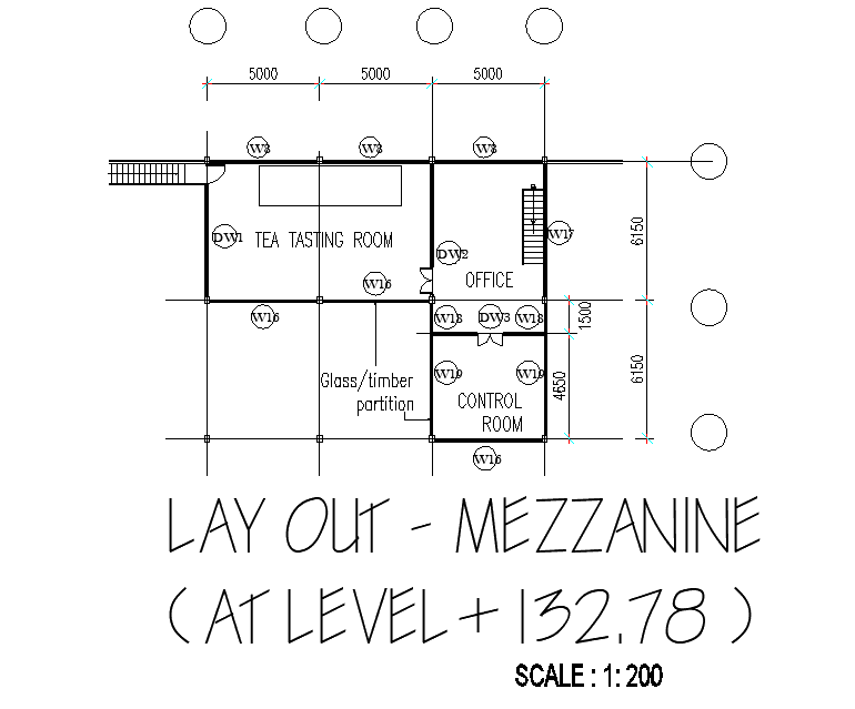 Line factory plan detail dwg file