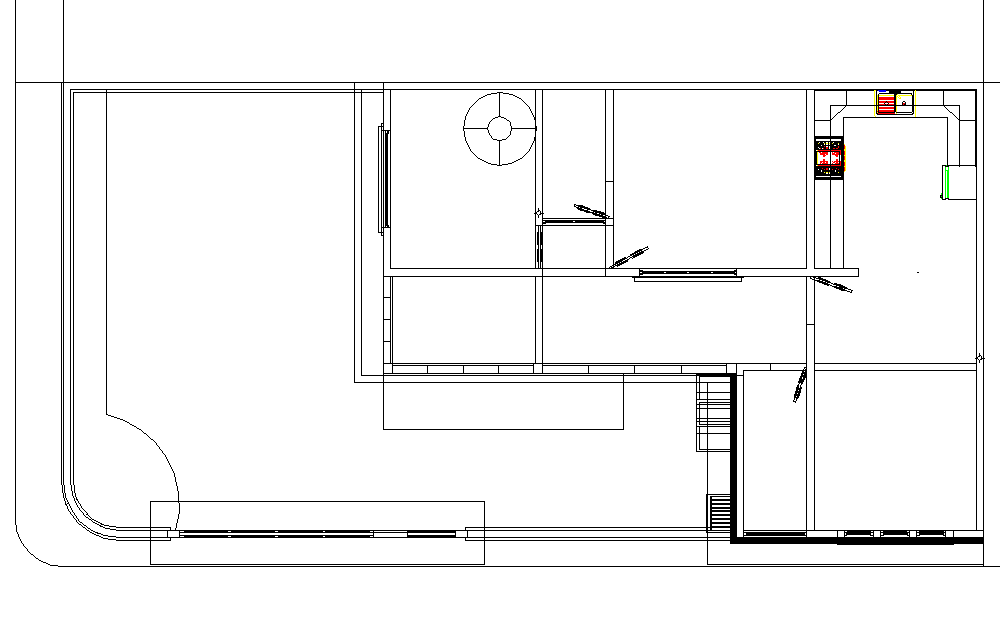 Line plan house detail