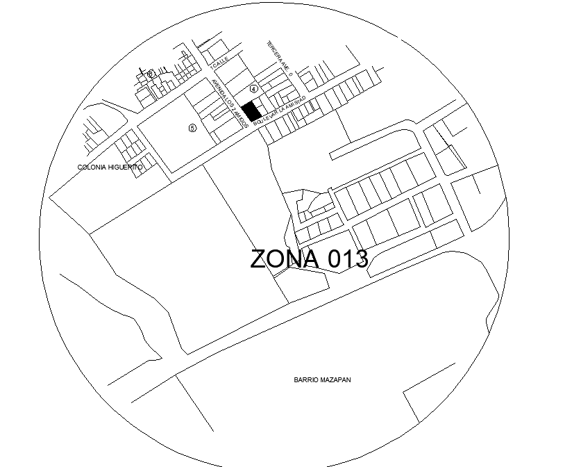 Location layout plan dwg file