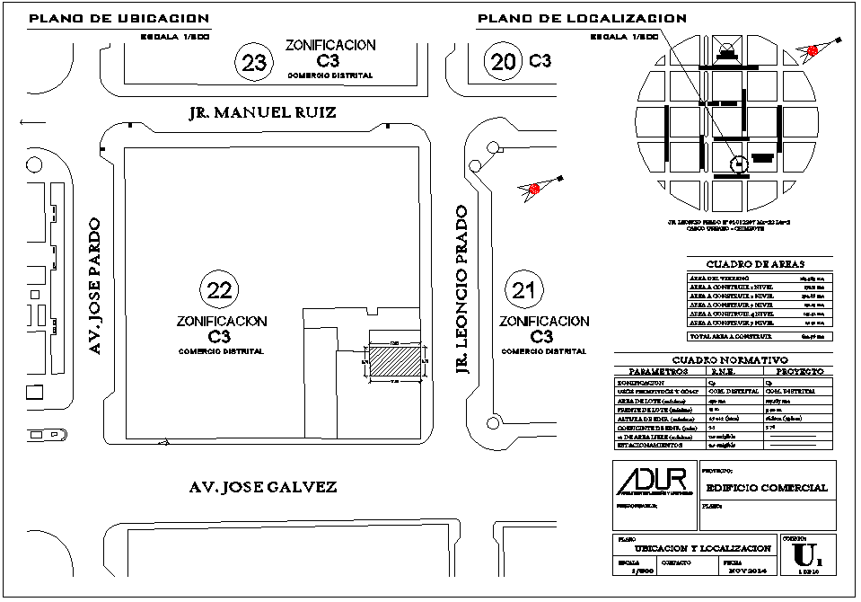 Location site plan detail autocad file