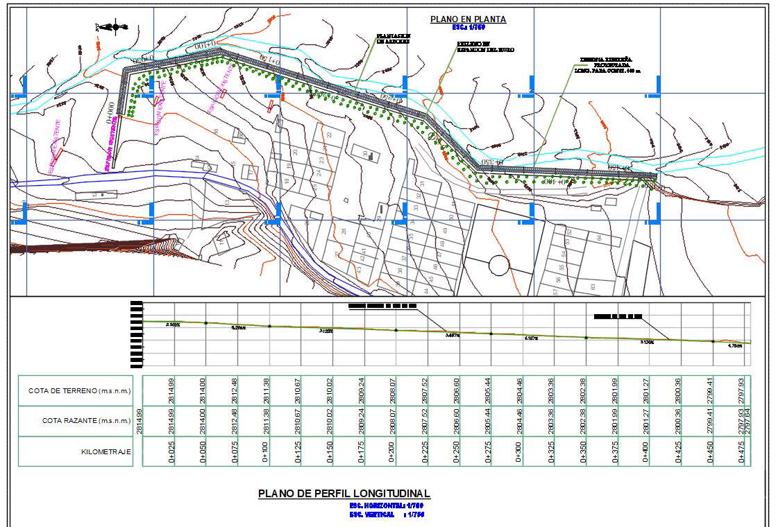 Longitudinal Plan DWG File