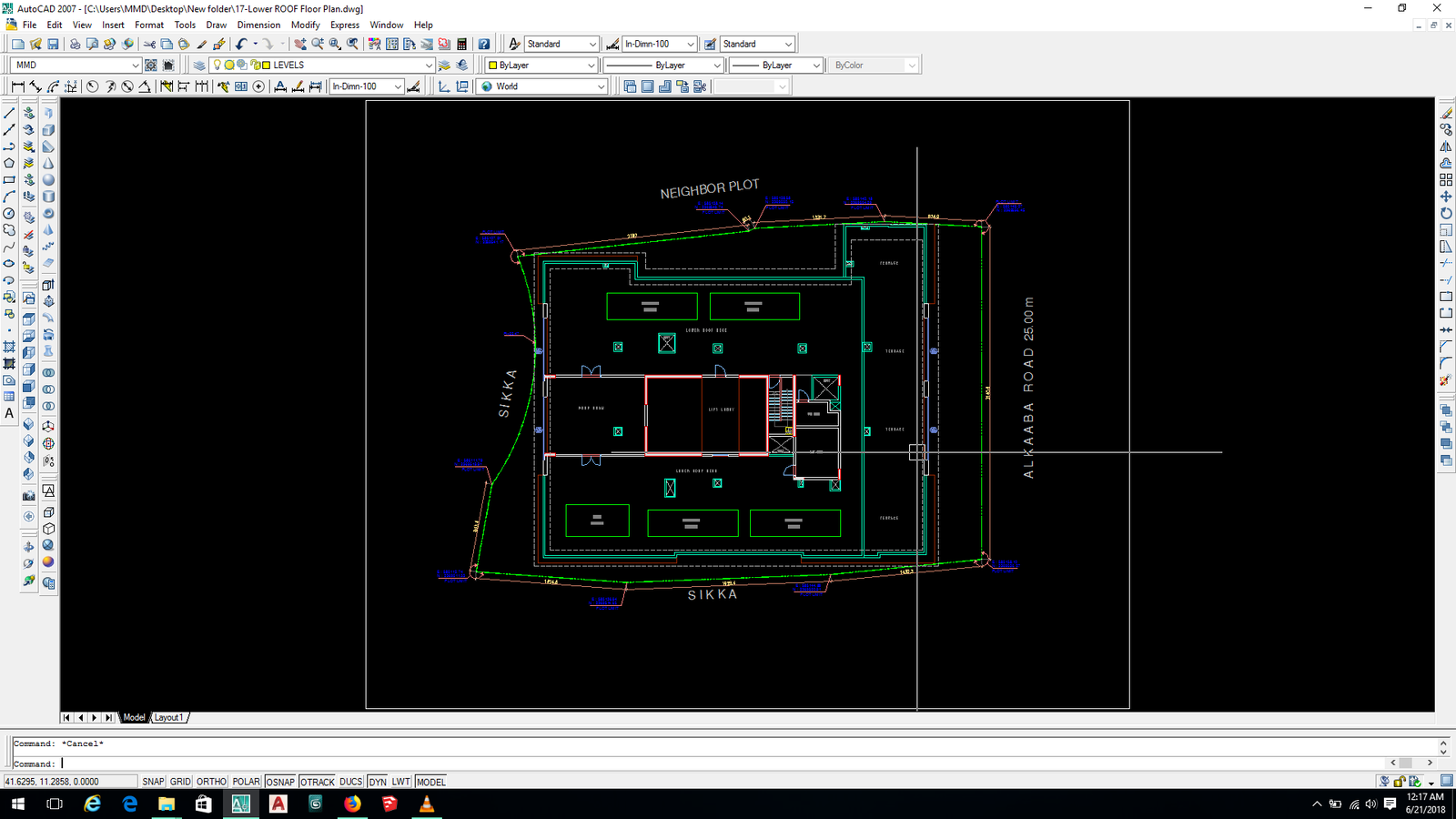 Lower ROOF Floor Plan