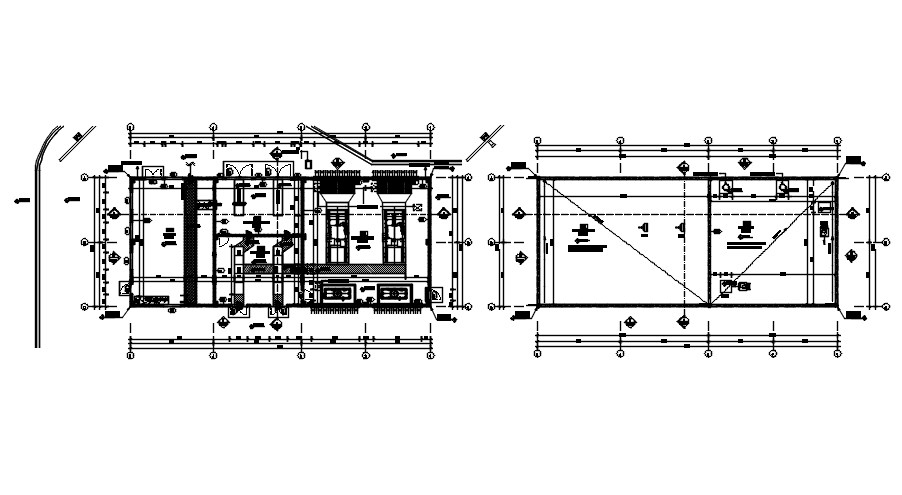 MEP buildings substation design in AutoCAD 2D drawing, dwg file, CAD file