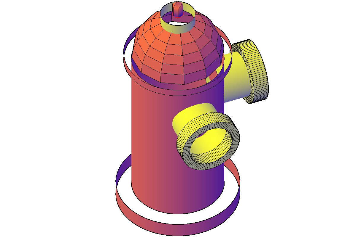 MS Hydrant System Machine 3D CAD DWG File Free Download