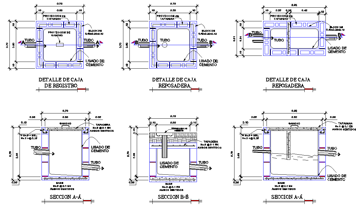Main hole plan and section layout file