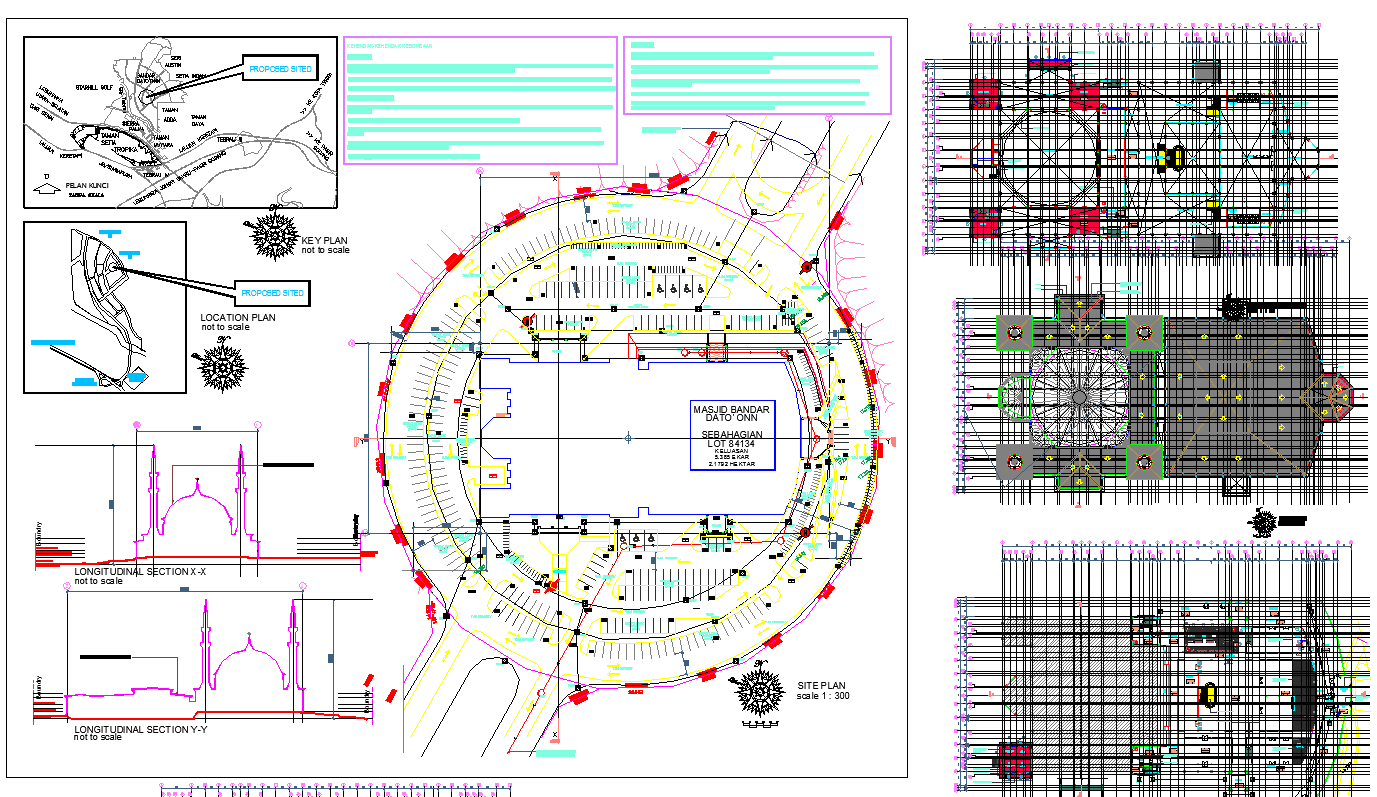 Masjid Plan dwg file