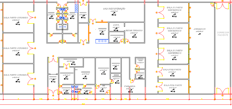 Maternity Hospital Moral Location Structure Details dwg file