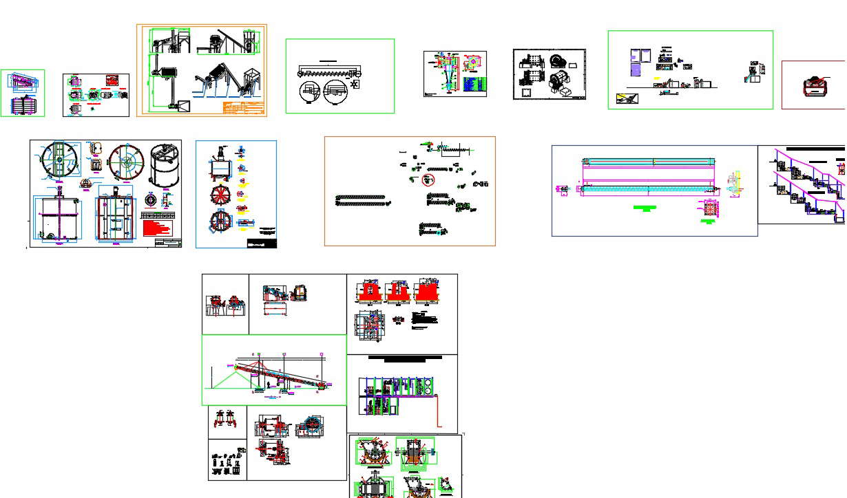 Mechanical cad blocks and drawings