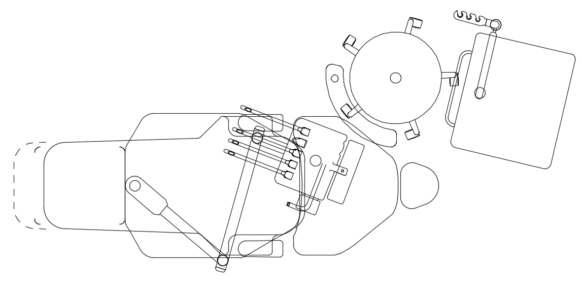 Mechanism of bell design of door dwg file  