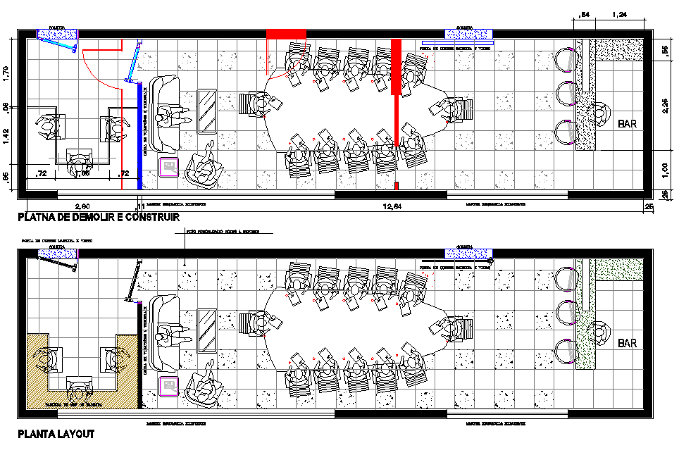 Meeting room design plan