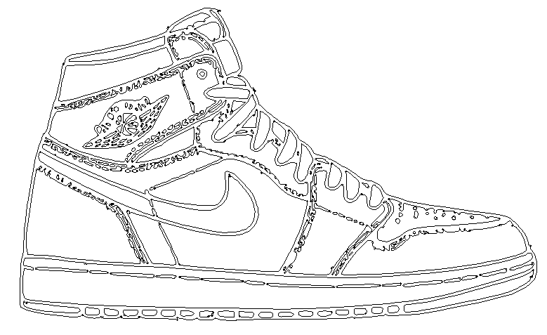 Men Sports Shoes design DWG AutoCAD file