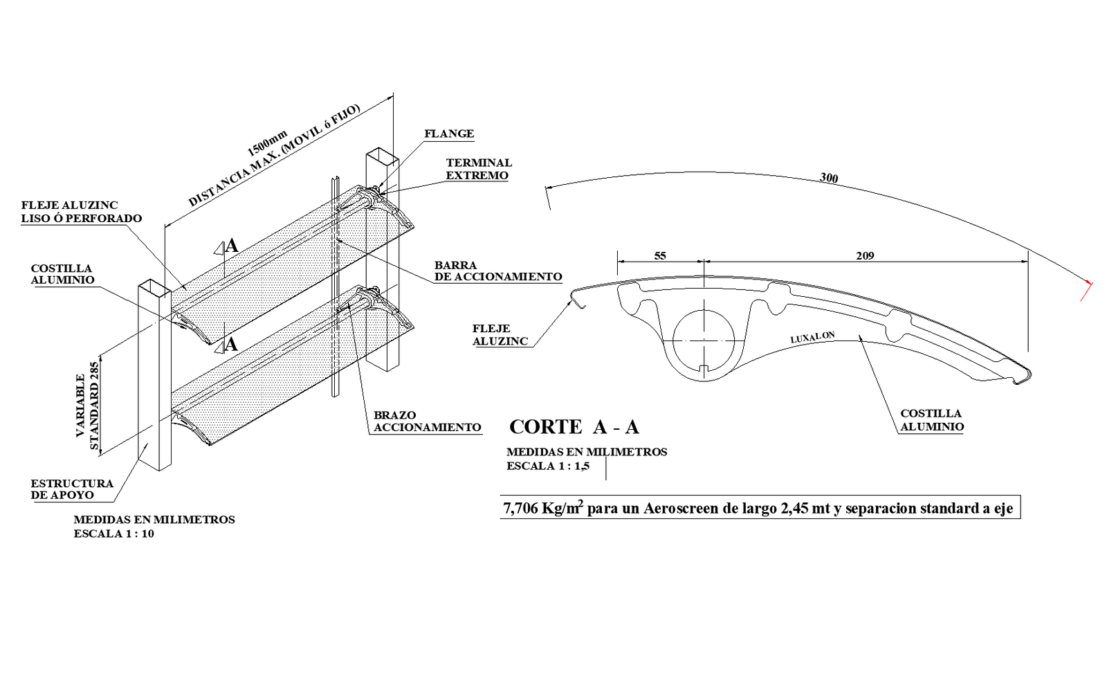 Metallic lattice parasol plan detail dwg file.