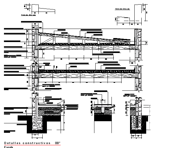 Mezzanine constructive detail 
