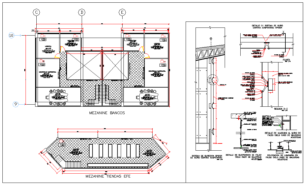 Mezzanine design small Bank Detail