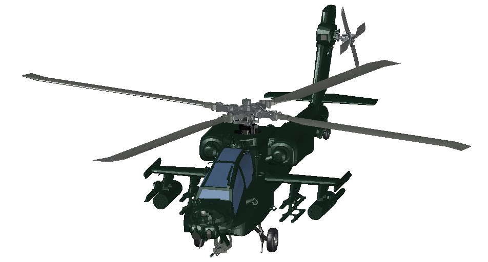 Military Helicopters 3d model CAD drawing