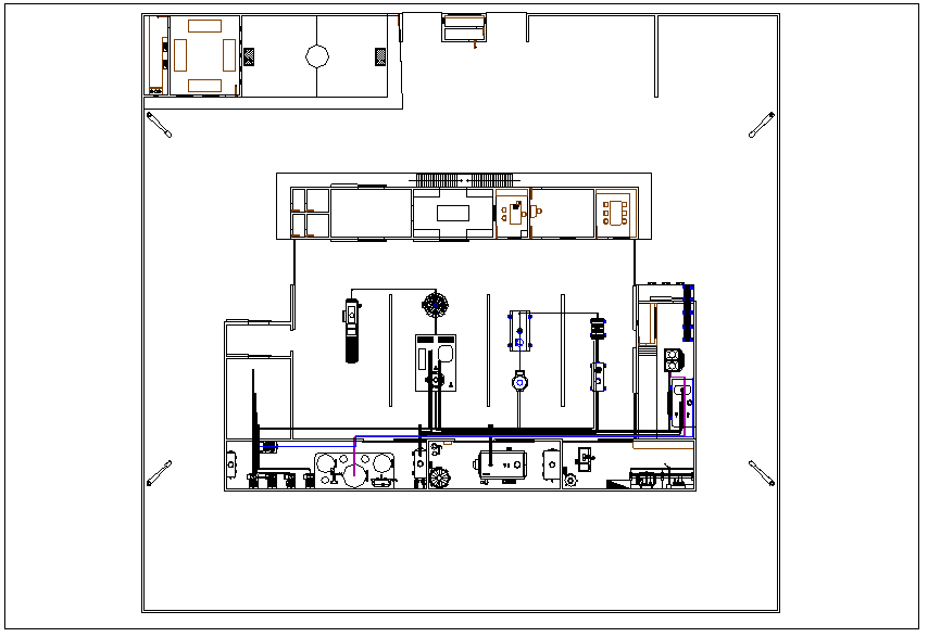 Milk producer plan unit dwg file