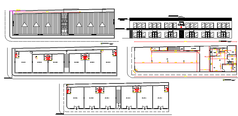 Mini shopping center auto-cad details dwg file