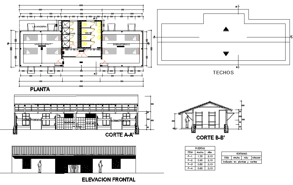 Minig camp plan detail