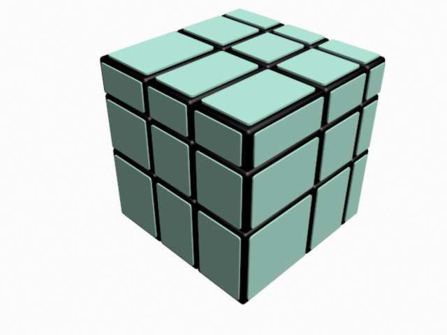 Mirror Cube 3D CAD DWG Drawing for AutoCAD Project