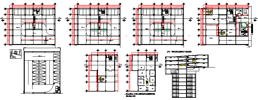 Mixed use building design drawing