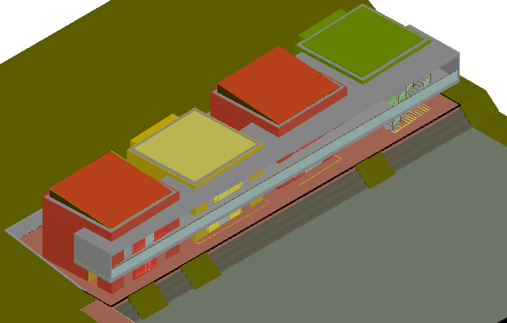 Model design of home in 3d view