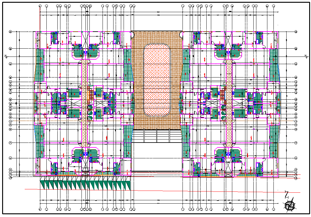 Modern Building Layout plan 