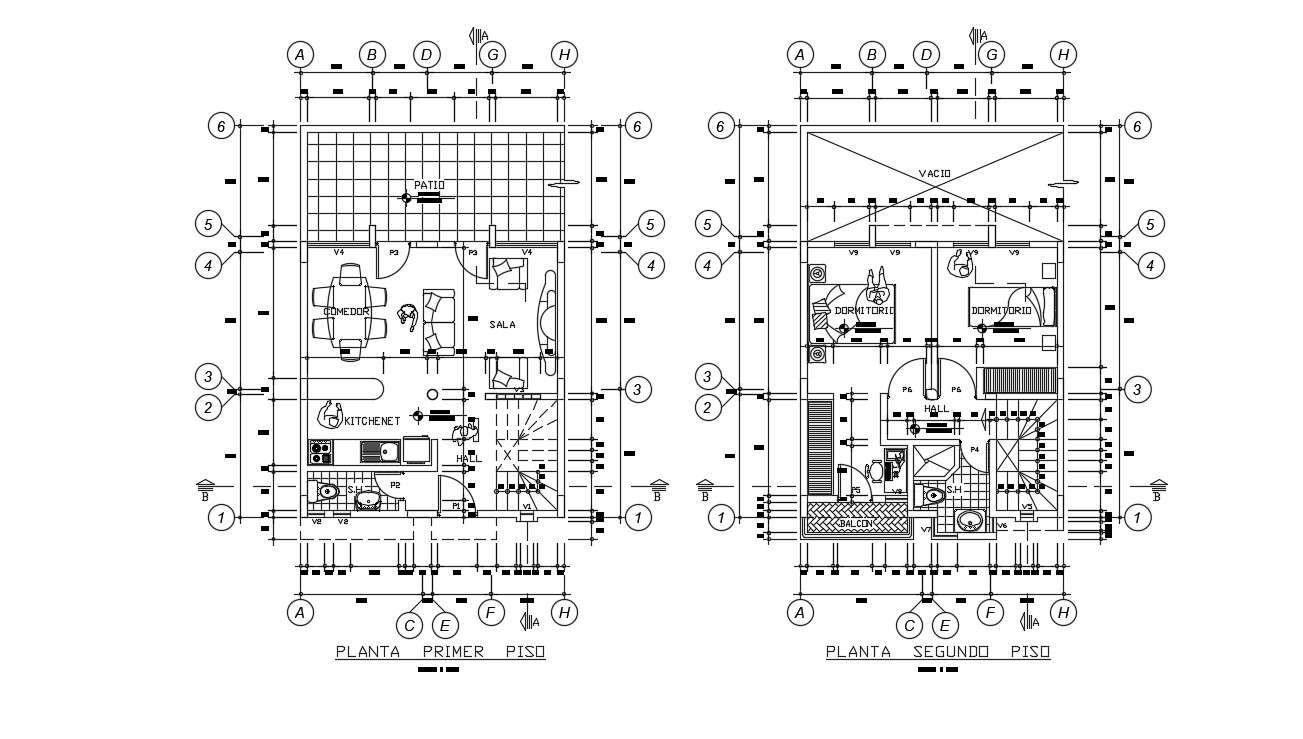 Modern Bungalow House Plans In DWG File       